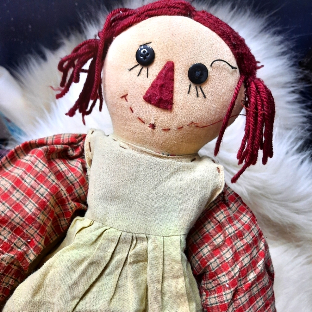 ~{Vintage}~ Primitive style fabric doll.
